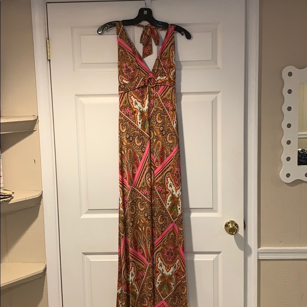 Ruby Rox boho maxi halter dress M